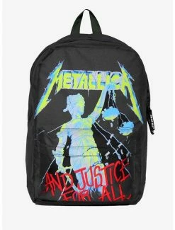 Best Sale 🔥 Rocksax Metallica and Justice For All Classic 🎒 Backpack ✔️
