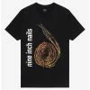 Cheapest 👍 Nine Inch Nails Spiral Boyfriend Fit 👧 Girls T-Shirt 🎁