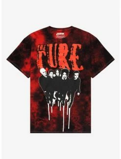 Cheap ✨ The Cure Group Shot Tie-Dye T-Shirt ❤️