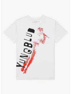 New ✔️ YUNGBLUD Red Glitchy Portrait T-Shirt 🥰
