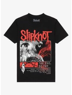 Promo 😀 Slipknot The End, So Far Track List Boyfriend Fit 👧 Girls T-Shirt 😀