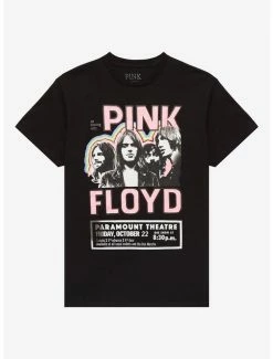 Hot Sale ✔️ Pink Floyd Paramount Theatre Concert Boyfriend Fit 👧 Girls T-Shirt 🛒