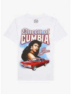 Best Sale ⭐ Selena Queen Of Cumbia Lowrider Boyfriend Fit 👧 Girls T-Shirt 🌟