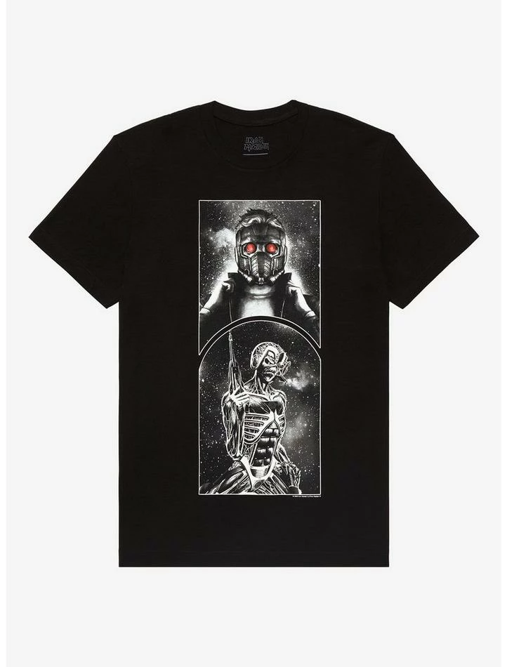 Hot Sale โ Marvel Iron Maiden Star-Lord Somewhere In Time T-Shirt ๐ฏ