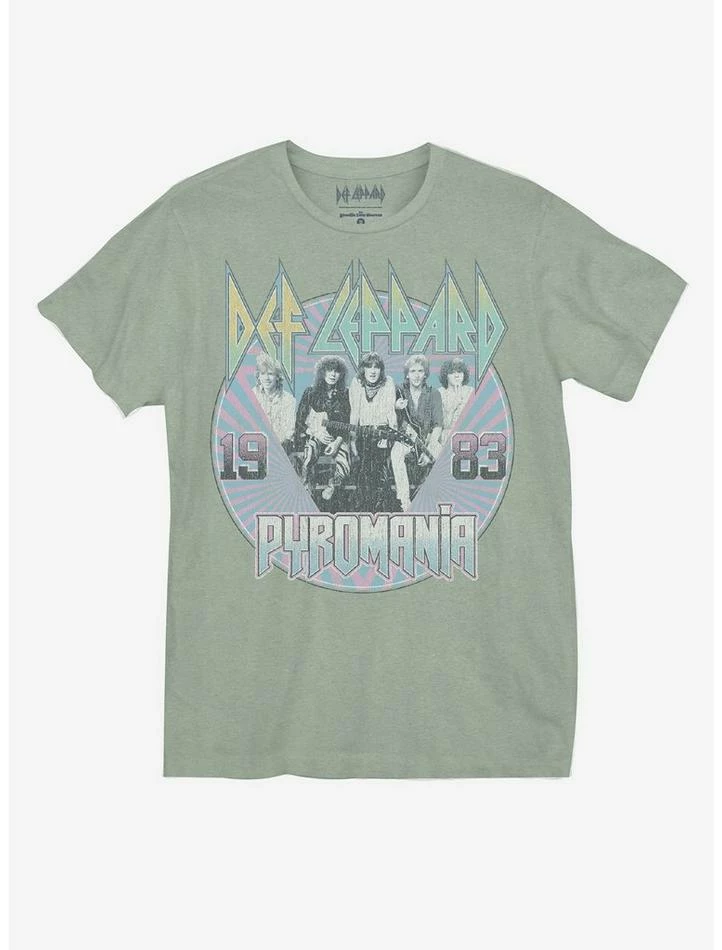 Discount β Def Leppard 1983 Pyromania Tour Boyfriend Fit π§ Girls T-Shirt π