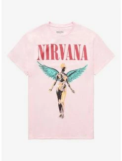 Promo 🥰 Nirvana In Utero Pastel Boyfriend Fit 👧 Girls T-Shirt ✨