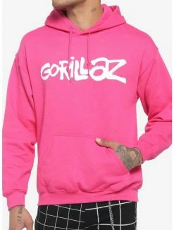 Coupon ⭐ Gorillaz Pink Logo Hoodie ✨