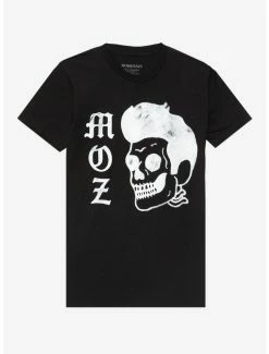 Discount ✔️ Morrissey Moz Skull Boyfriend Fit 👧 Girls T-Shirt 👍