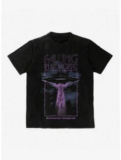 Discount 🌟 Falling In Reverse Zombified Lyrics Boyfriend Fit 👧 Girls T-Shirt 🛒