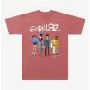 Outlet 🌟 Gorillaz Group Portrait Boyfriend Fit 👧 Girls T-Shirt 👍