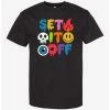 Buy 🎁 Set It Off Emojis Boyfriend Fit 👧 Girls T-Shirt 😀