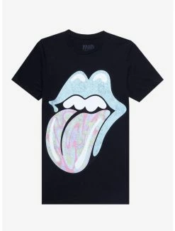 Outlet 💯 The Rolling Stones Pastel Tongue Boyfriend Fit 👧 Girls T-Shirt ✔️