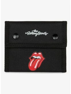 Outlet ❤️ Bugatti Rolling Stones Trifold Wallet with Double Snap Closure Black 🔥