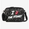 Wholesale 👍 Bugatti Rolling Stones Vegan Leather Crossbody Bag Black Pattern 🔥