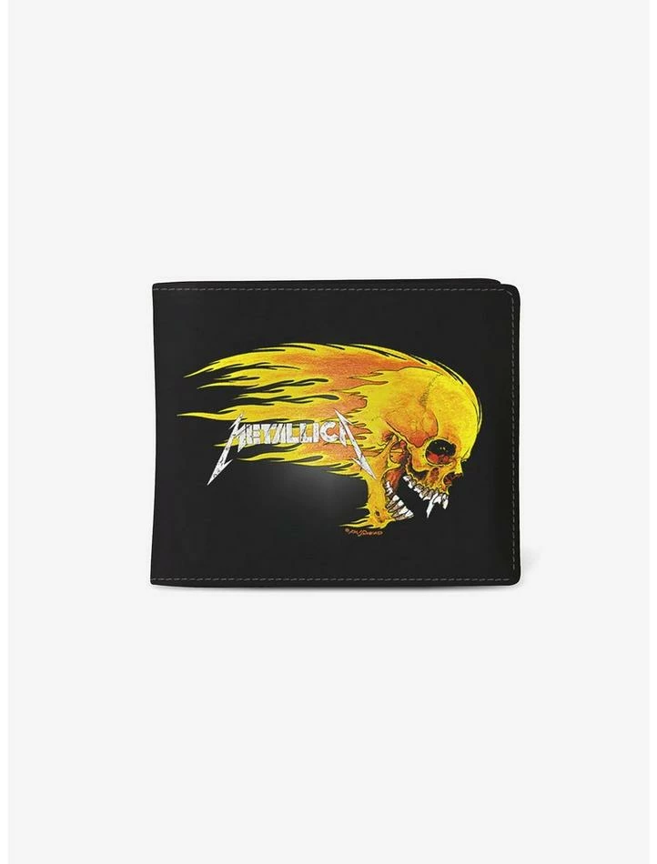 Budget ✨ Rocksax Metallica Pushead Flame Wallet ⌛