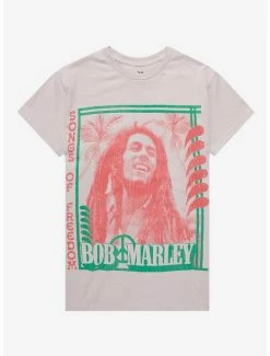 Flash Sale 👏 Bob Marley Songs Of Freedom Boyfriend Fit 👧 Girls T-Shirt ❤️