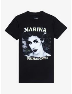 Promo 🌟 Marina And The Diamonds Primadonna Boyfriend Fit 👧 Girls T-Shirt 🌟