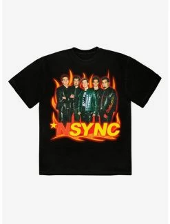 Flash Sale 🔥 NSYNC Portrait Flames T-Shirt 🛒