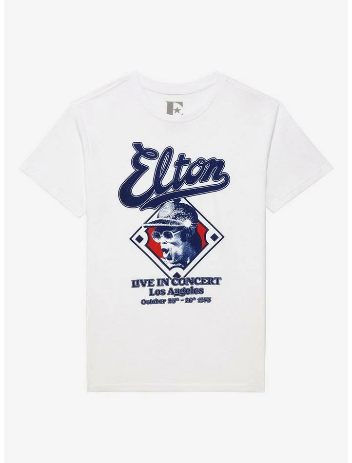 Buy π€© Elton John Live In Los Angeles 1975 T-Shirt π