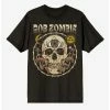 New ❤️ Rob Zombie Mushroom Skull Boyfriend Fit 👧 Girls T-Shirt 😍