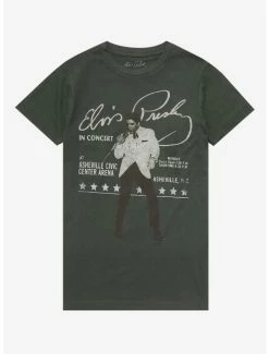 Coupon ✔️ Elvis Presley In Concert Boyfriend Fit 👧 Girls T-Shirt 👏