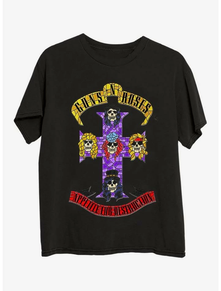 New π― Guns N' Roses Appetite Boyfriend Fit π§ Girls T-Shirt π