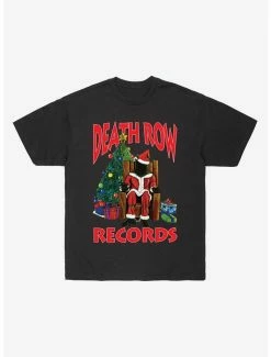 Flash Sale 🎉 Death Row Records Holiday Scene Boyfriend Fit 👧 Girls T-Shirt ✔️