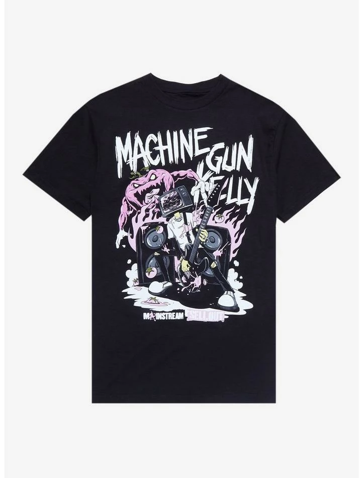 Hot Sale 💯 Machine Gun Kelly Mainstream Sellout TV Head T-Shirt 🌟