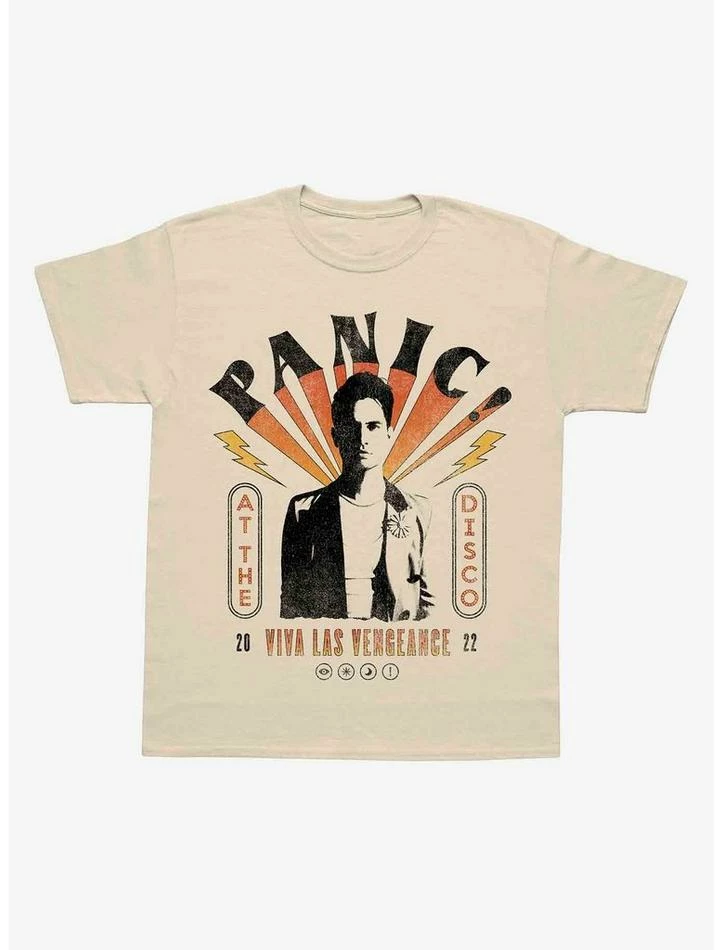 Best Pirce π Panic! At The Disco Viva Las Vengeance Photo T-Shirt β¨