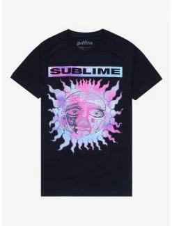 Buy 🎉 Sublime Pastel Sun Boyfriend Fit 👧 Girls T-Shirt 👏