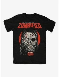 Promo ⭐ Falling In Reverse Zombified Boyfriend Fit 👧 Girls T-Shirt 😍