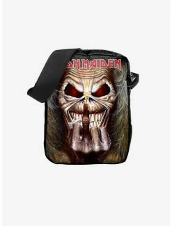 Coupon 🔔 Rocksax Iron Maiden Middle Finger Crossbody Bag 🔥