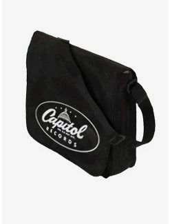Best Sale 🔥 Rocksax Capitol Records Flap Top Record Crossbody Messenger Bag ⭐