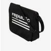 Best Pirce 😍 Rocksax Republic Records Flap Top Vinyl Record Crossbody Messenger Bag 👍