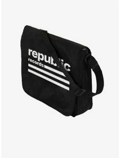 Best Pirce 😍 Rocksax Republic Records Flap Top Vinyl Record Crossbody Messenger Bag 👍