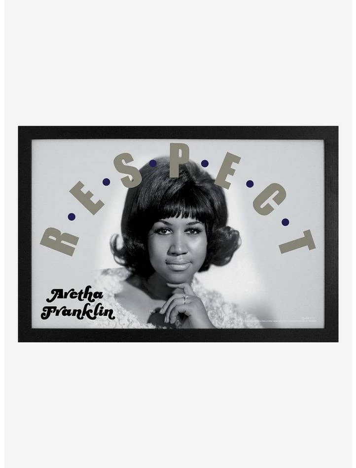 Hot Sale ๐ Aretha Franklin R.E.S.P.E.C.T. Framed Wood Wall Art ๐