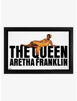 Discount 😍 Aretha Franklin The Queen Framed Wood Wall Art 💯