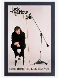 Brand new ⌛ Jack Harlow Come Home The Kids Miss You Framed Wood Wall Art ⌛