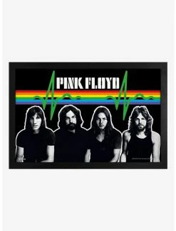 Discount 🎉 Pink Floyd Group Heartbeat Framed Wood Wall Art 😍