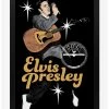 Promo 🎉 Sun Records Elvis Acoustic Guitar Framed Wood Wall Art 🤩