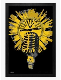 Best Sale ✨ Sun Records Microphone Framed Wood Wall Art ❤️