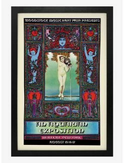 Coupon 😉 Woodstock Aquarian Exposition Framed Wood Wall Art ⭐