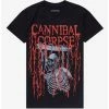 Wholesale 🌟 Cannibal Corpse Shackled Skeleton Boyfriend Fit 👧 Girls T-Shirt 😀