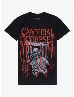 Wholesale 🌟 Cannibal Corpse Shackled Skeleton Boyfriend Fit 👧 Girls T-Shirt 😀