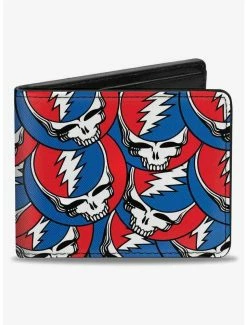 Discount ⌛ Grateful Dead Steal Your Face Stacked Bifold Wallet ✔️