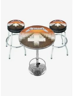 Buy π Rocksax Metallica Master of Puppets Bar Table and Stool Set π