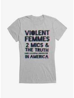 Best Pirce 🛒 Violent Femmes 2 Mics And The Truth 👧 Girls T-Shirt 🔔