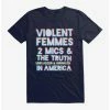 Best Sale 😀 Violent Femmes 2 Mics And The Truth T-Shirt ⭐