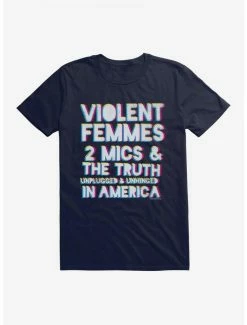 Best Sale 😀 Violent Femmes 2 Mics And The Truth T-Shirt ⭐